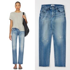 Moussy Vintage Bridgeville Slim Straight Jean Distressed Women’s 30